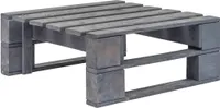 Outdoor-Ottomane Paletten Holz Grau