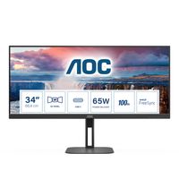 AOC Value-line U34V5C/BK - Seria V5 - Monitor LED - 86,4 cm (34")