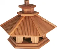 4iQ Massivholz-Vogelfutterhaus SIKORKA VI 33,5x38,5x39 cm