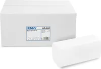 Funny Papierhandtuch 2-lagig ZZ/V-Falz 24,5x22cm 4000 Blatt (AG-060)