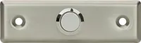Blanko Edelstahl Klingelblende 90 x 28 mit Taster