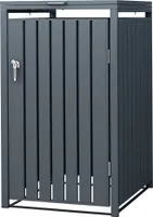 ML-Design 1 box na 1 popelnici, 240L 68x80x116,3 cm antracit, ocel, odolný proti povětrnostním vlivům/uzamykatelný