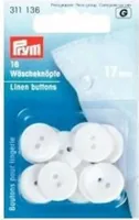 Prym Wäscheknöpfe 17 mm weiß