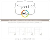 Project Life | Becky higgins fotohüllen design w x y z 12pcs