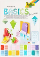 folia Motivblock BASICS INTENSIV farbsortiert 270 g/qm 1 Block