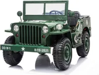 RIRICAR 4x4 dziecięcy samochód elektryczny 12V USA Army, 3-miejscowy, samochód elektryczny dla dzieci z pilotem 2,4 GHz, MP3/USB/SD, pojazd elektryczny dla dzieci w wieku 3-8 lat