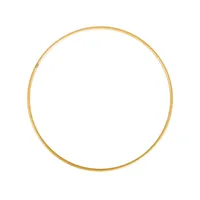 Rayher 2505206 Kovový prsten s povrchovou úpravou 20,0 cm zlatý