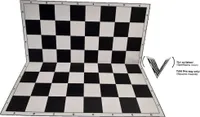 Schachplan faltbar weiss/schwarz, Brettgröße 490 x 490 mm, Feld 55 mm