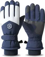 L Handschuhe Wasserdichte Handschuhe Fingerhandschuhe Männer Wasserdicht Skihandschuhe Winterhandschuhe Winddicht Wasserdichte Radfahren dick warm Handschuhe