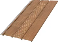 BRYZA Dachuntersichtplatte, perforierter Kunststoff, Länge 3M, Breite 305 mm, Eiche Winchester
