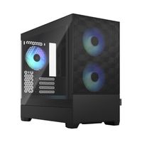 Fractal Design Pop Mini Air Schwarz FRACTAL DESIGN Produktfarbe: Schwarz, Anzahl der USB 3.2 Gen 1 (3.1 Gen 1) Typ A-Anschlüsse: 2, Typ: PC, Unterstützter Motherboard-Formfaktor: micro ATX, Mini-ITX, Anzahl der 3,5"-Laufwerksschächte: 2, Stromquelle im Lieferumfang: Nein, Unterstützte Festplattengrößen: 2,5,3,5", Anzahl der 5,25"-Laufwerksschächte: 2