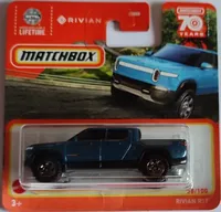 Matchbox Rivian R1T 38/100 Series 2023 Metalflake Dark Blue tmavě modrá barva
