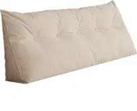 Beżowa Poduszka Dzienna Triangel 120 cm na zagłówek łóżka