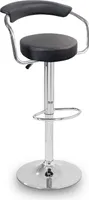 Aga Barhocker MR2037 Schwarz aus Kunstleder 360° drehbar höhenverstellbar, Barstuhl, Küchenhocker, Barhocker, Barstuhl, Bistrohocker