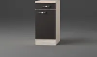 Küchen Unterschrank mit Arbeitsplatte Faro U406-9 in anthrazit 40 cm breit