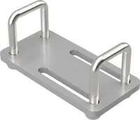 2 x U-Bügelschraube M10 mit Klemmplatte und Stopmuttern Sliphilfe Trailer verzinkt SUPROD, M10, LW=41/41-121, LH=65 mm