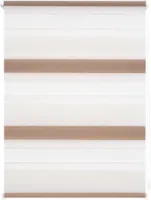 Duo-Rollo Klemmfix, ohne Bohren, Bunt Creme - Weiß - Brau 110 x 150