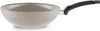 Fissler Ceratal / Aluminium-Wok (Ø 28 cm, 3,7 L) Keramik-Bratpfanne beschichtet antihaftend, hoher Rand, frei von PFAS/PTFE,  Germany – Induktion