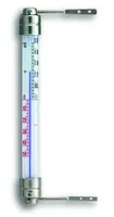 Okenný teplomer s rozsahom merania -50 až 50 stupňov C H200xŠ23xD28mm kov TFA