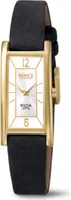 Boccia Damenarmbanduhr 3352-02 Royce Concept Titan vergoldet, Leder schwarz