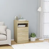 vidaXL Príborník so zásuvkami Sonoma dub 40x50x76 cm výrobok z dreva