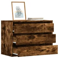 vidaXL Komoda z szufladami dąb wędzony 80x41x58 cm materiał drewnopochodny