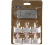 Lumineo LED Teelichter mit Fernbedienung - 6er Set