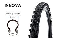 26 Zoll INNOVA Fahrrad Reifen Mountain Bike Tire 54-559 MTB Reflex Streifen schwarz