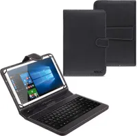 NAUC Tablet Tasche USB Tastatur QWERTZ Keyboard Tablet Hülle Schutz Cover CaseTablet Modell für:Lenovo Tab10 TB X103F