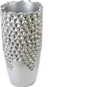 Casablanca by Gilde Dekoschale Pflanzgefäß Carve silber, wasserdicht H. 70 cm,79537