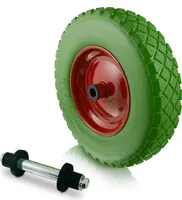 Bituxx PolyurethanSchubkarren Rad 4.80/4 4.00-8 Grün MS-15750
