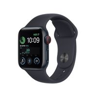 Apple Watch SE GPS + LTE 40mm půlnoční hliníkové pouzdro s půlnočním sportovním řemínkem