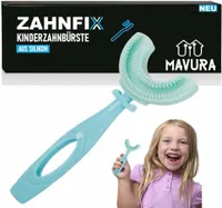 ZAHNFIX Kinderzahnbürste Baby Kinder U-Form Silikonzahnbürste 360° Reinigung