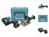 Makita DPJ 180 RFJ Akku Nutfräse 18 V 100 mm + 2x Akku 3,0 Ah + Ladegerät + Makpac