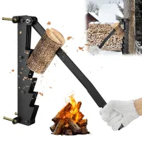 YUENFONG Holzspalter Manuell aus Gusseisen Wandmontierter Anzündholzspalter für Holz Wandhalterung Brennholzspalter Handholzspalter Spanmesser