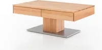 Zeitloser Couchtisch ELIAS XL Kernbuche Massiv geölt 110x75 cm