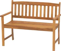 Acamp Gartenbank Woody 2-Sitzer - Farbe: Braun Teakfarben