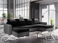 FEDVE Ecksofa Eckcouch mit Schlaffunktion SID mit Bettkasten form U
