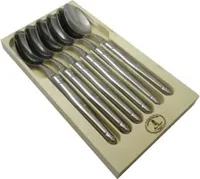 LAGUIOLE Set mit 6 Esslöffeln - Edelstahl - Edelstahlgriff