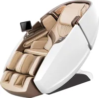 NAIPO  Massagesessel mit Aufbauservice Shiatsu Massage Stuhl Zero Gravity für Ganzkörper, mit Heizung, SL Track, Klopfen, Kneten, Luft-Massage-System, Bluetooth 3D Surround Sound Musik - MGC-8900WG