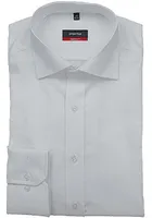 Eterna Modern Fit Hemd Langarm Uni Popeline Weiß 1100/00/X177, Größe: 39