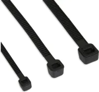 InLine® káblové pásky, dĺžka 350 mm, šírka 4,8 mm, čierne, 100 kusov