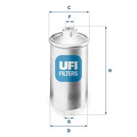 UFI KRAFTSTOFFFILTER Filtereinsatz 31.504.00