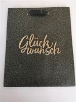 Geschenktüte im Buch-Format, "Glückwunsch" , 23 x 18 x 9 cm