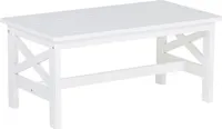BELIANI Zahradní stůl bílý akáciové dřevo 100 x 55 cm obdélníkový tvar moderní styl terasa zahrada