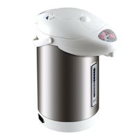 4 Liter Thermopot Wasserspender Dispender Boiler Wasserkocher Weiß/Schwarz 750W 