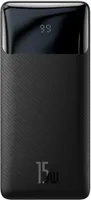 Baseus Bipow Powerbank mit Display 30000mAh 15W schwarz (Overseas Edition) + USB-A - Micro USB Kabel 0,25m schwarz (PPBD050201)