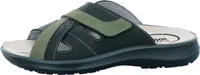 Jomos Herren Echtleder Pantolette schwarz/asphalt, Herren:46 EU