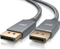 Primewire Premium DisplayPort auf DisplayPort Kabel mit Nylonummantelung 8K 7680 x 4320 @ 60 Hz mit DSC - 1m