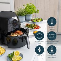 Princess XXL Air Fryer with 5.2L, Digital Touch Screen, 7 Programs, Without OIL, 1700 W